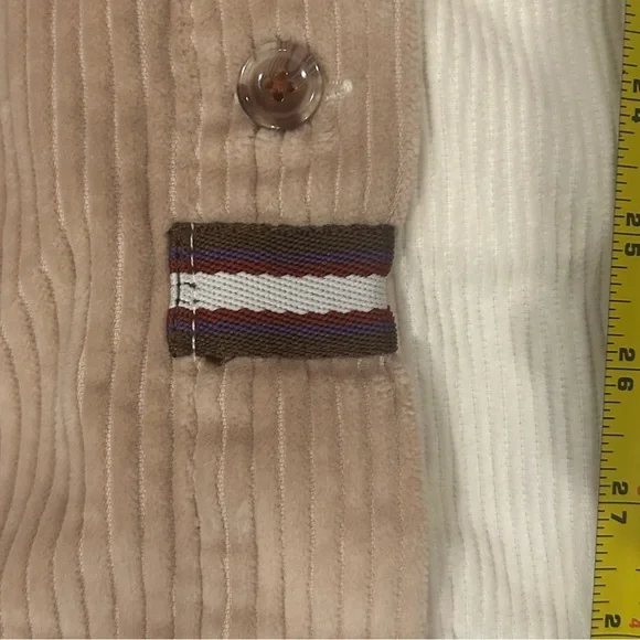 NWT Urban Outfitters Corduroy Patchwork Shacket Unisex Button Up Jacket Boho - Picture 6 of 13